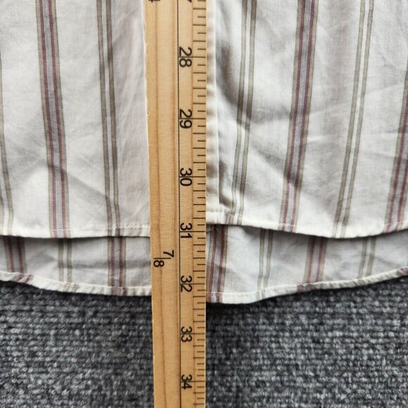 H Bar C Ranchwear Arco 1018 USA Western Pearl Snap Short Sleeve Striped Size 17 - Picture 13 of 16